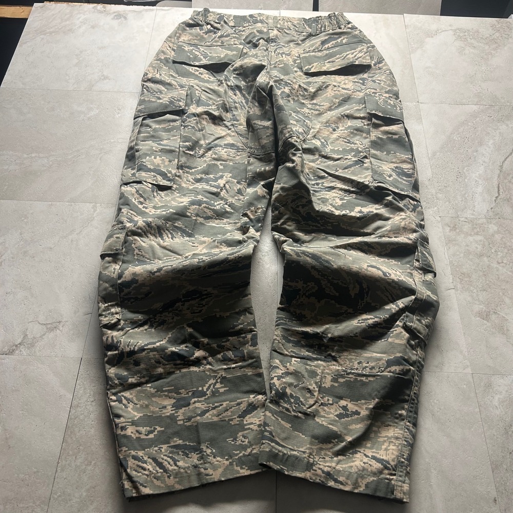 US Air Force Digital Tiger Stripe Camo Cargo Pants Women 16R Utility Trousers